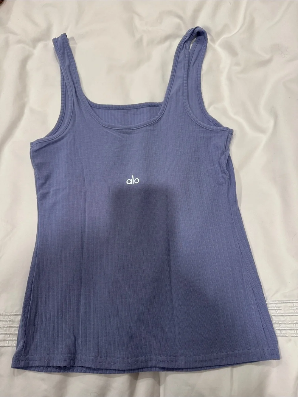 ALO Yoga Ribbed Tank - Periwinkle Blue